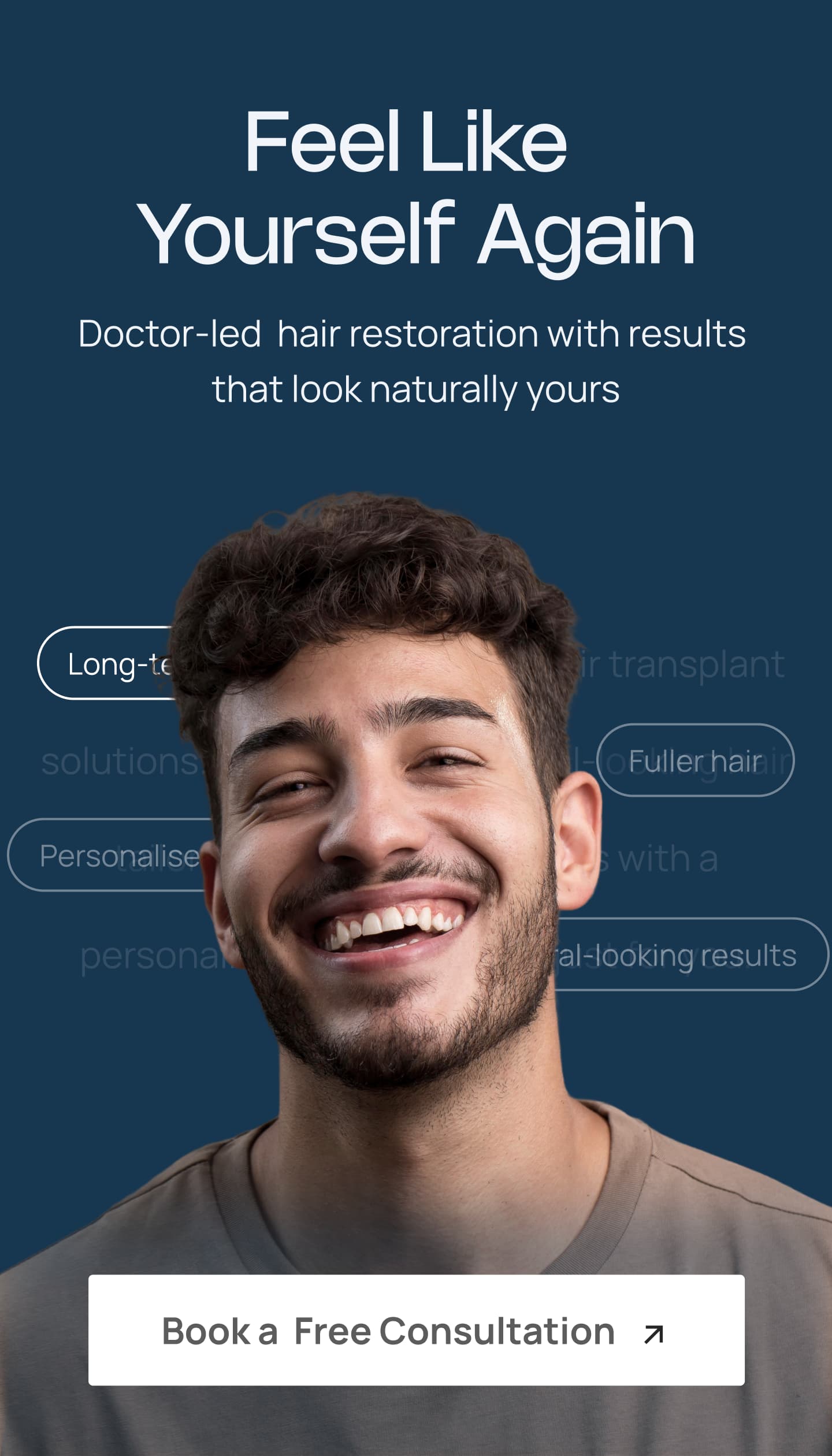 Happy customer with restored hair