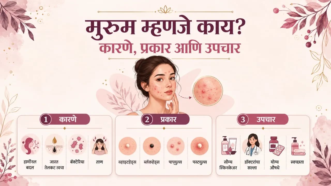 मुरुम म्हणजे काय? कारणे, प्रकार आणि उपचार