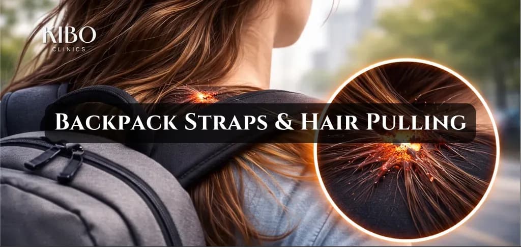 Backpack straps causing hair pulling