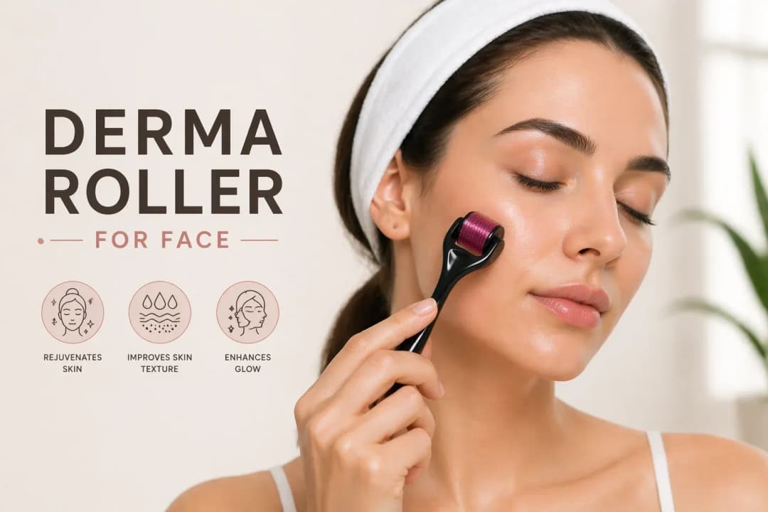 Derma roller for glowing face & skin
