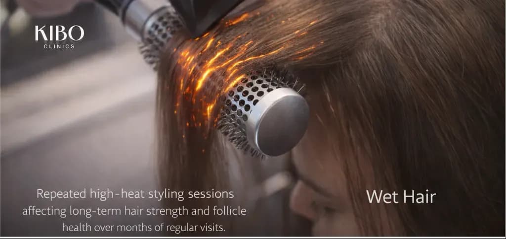 does blow drying damage hair