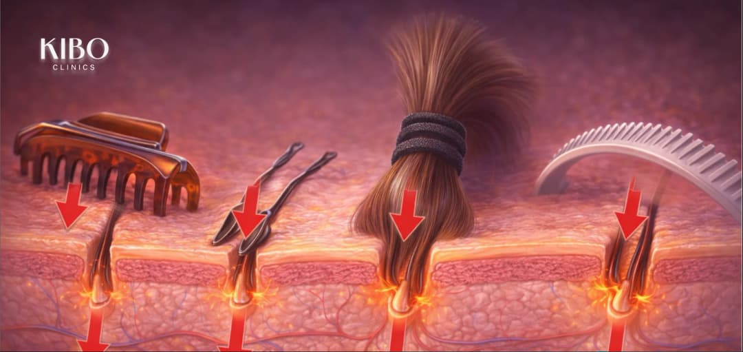 Hair accessories causing hair loss