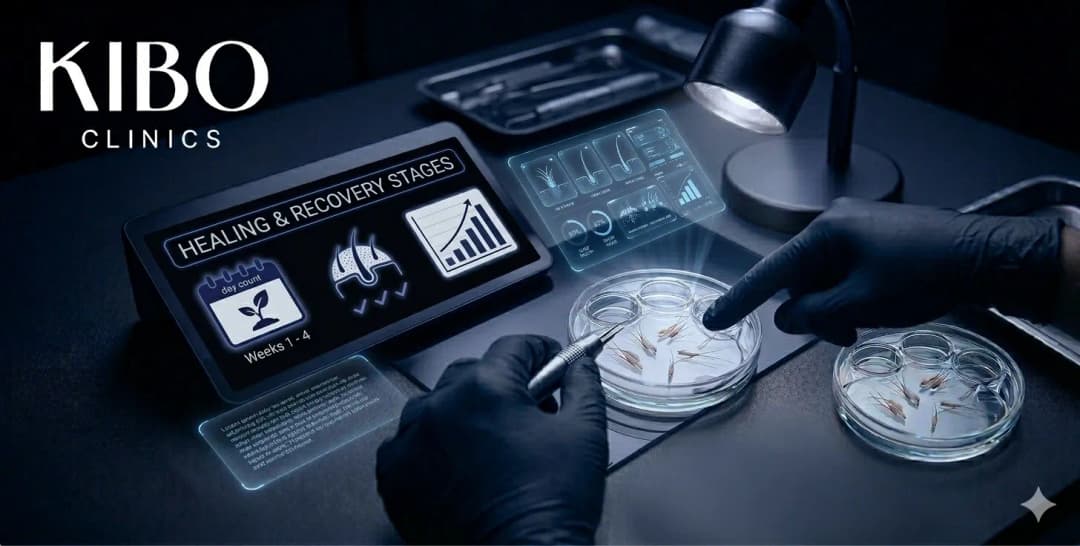 Hair transplant healing and recovery stages explained