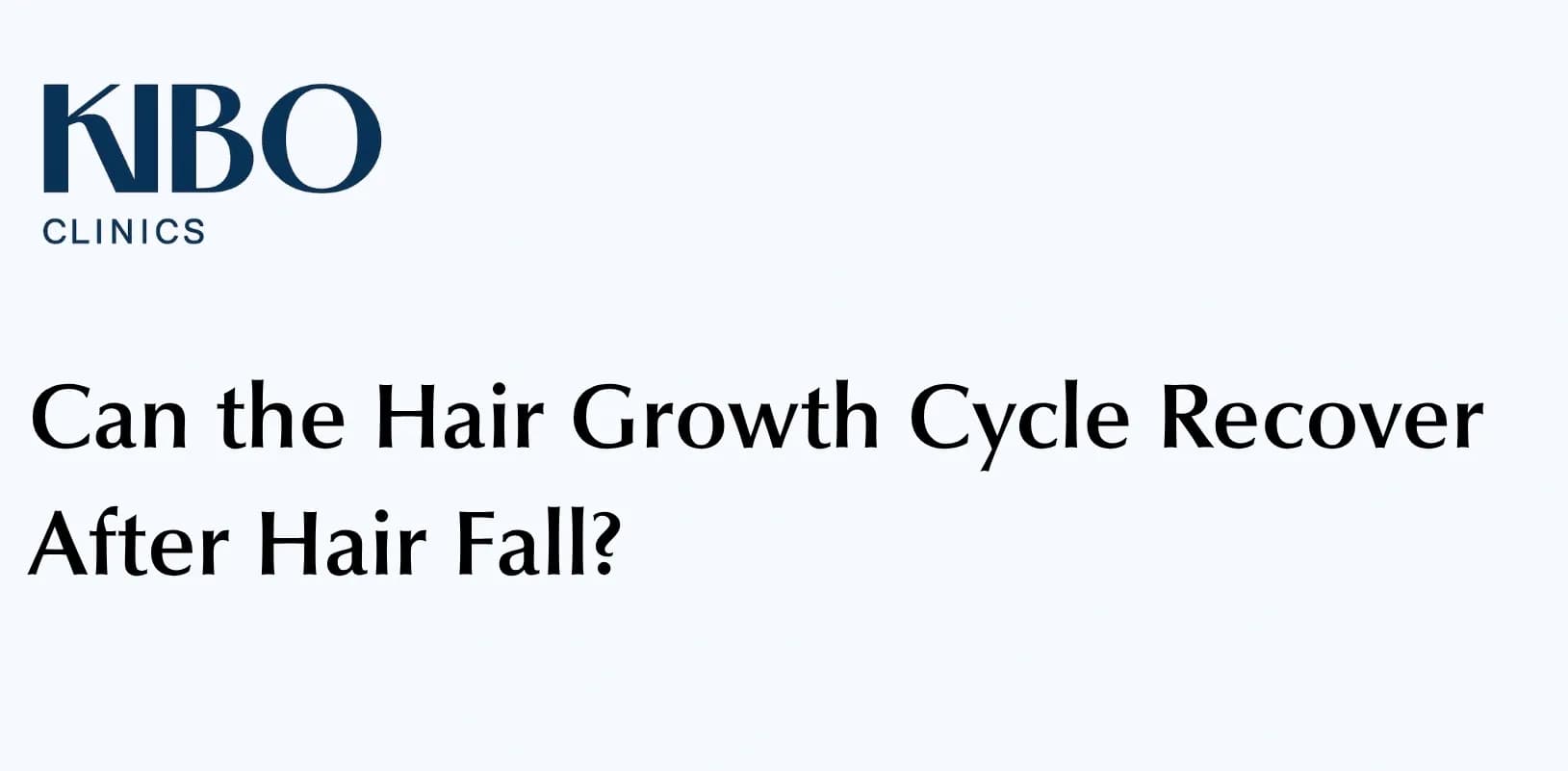 Hair regrowth recovery illustration explaining how the hair growth cycle can restart after temporary hair fall.