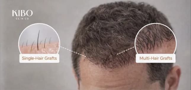 Single vs multiple hair graft