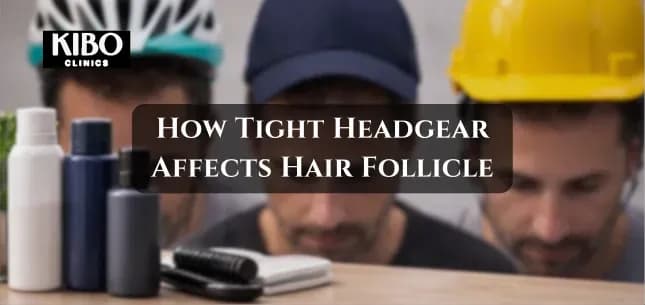 Helmets and headgear impact on hair follicle health