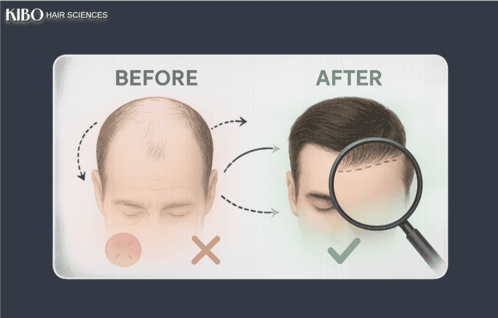 How to Read Hair Transplant Before and After Photos