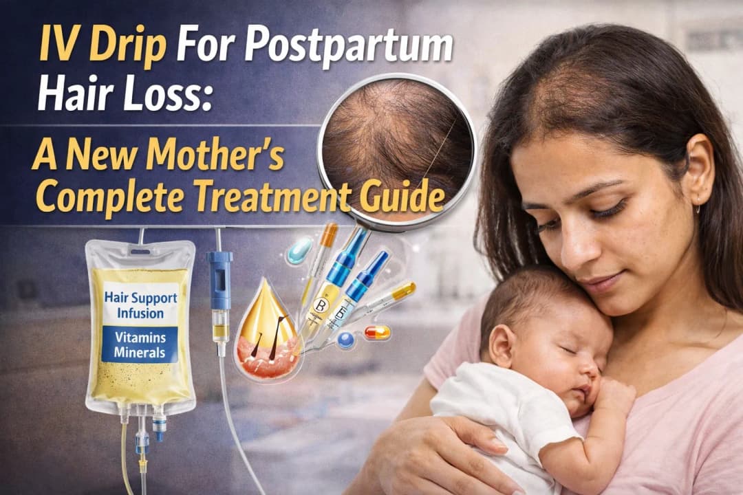 IV drip for postpartum hair recovery