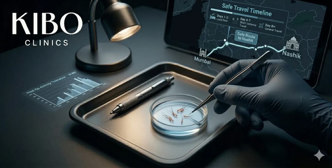Safe travel timeline after hair transplant from Mumbai to Nashik