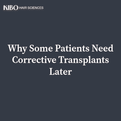 Flat lay of planning cards reading review, refine, restore beside a comb, calendar, and gentle shampoo to illustrate corrective hair transplant planning.
