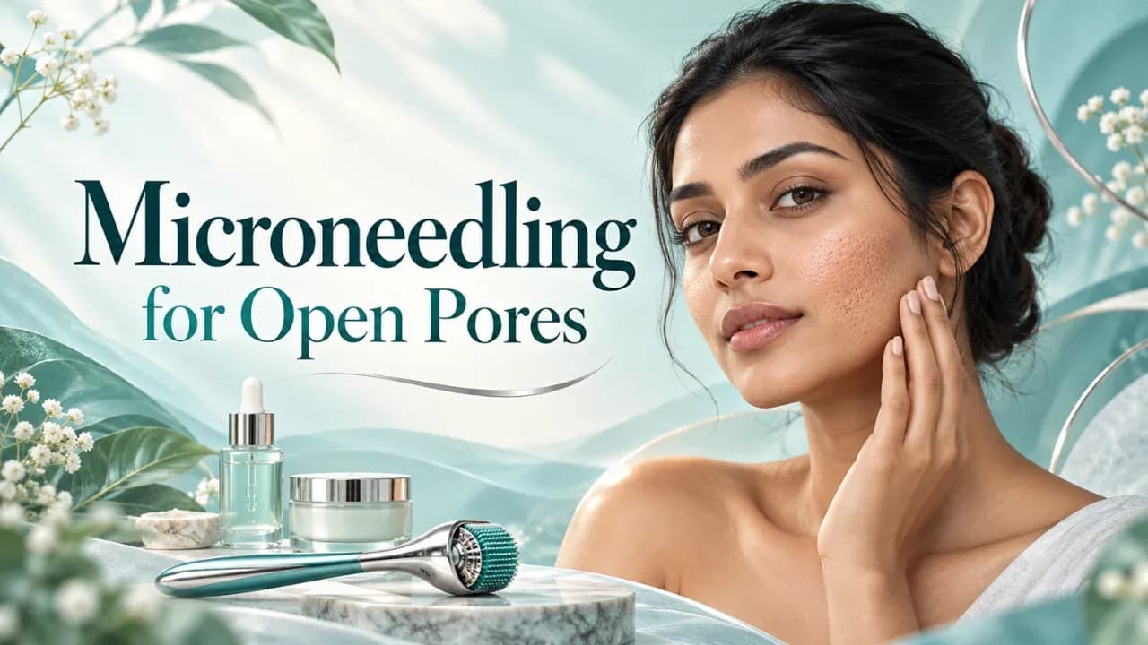Microneedling for Open Pores
