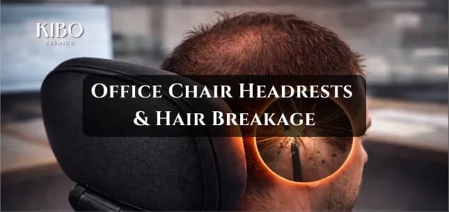 Office chair headrest causing hair breakage from friction