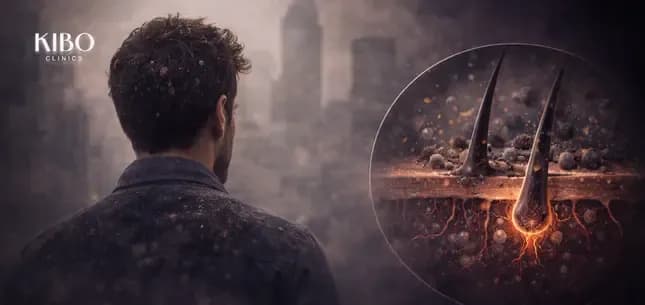 does pollution cause hair loss