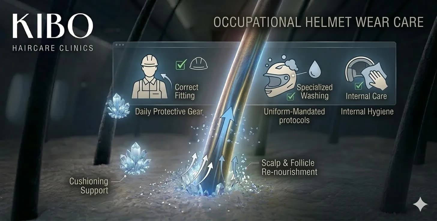 hair loss from helmet