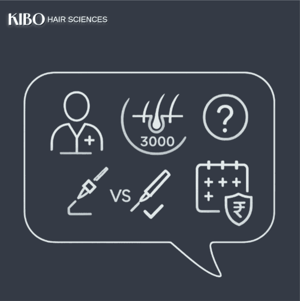 Hair transplant consultation questions checklist for patients
