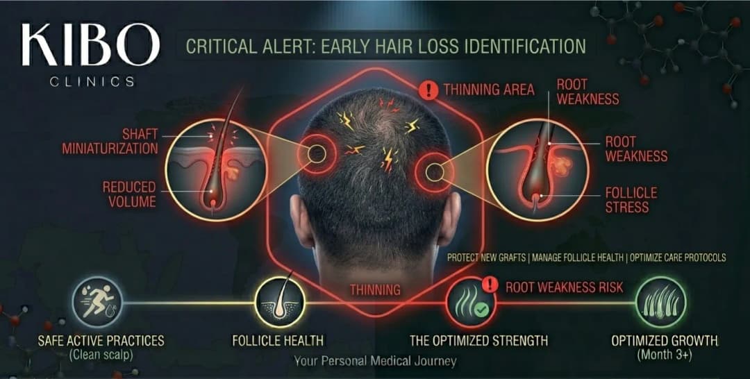 Receding hairline treatment using FUE technique