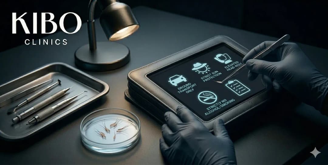 Travel options and precautions after hair transplant