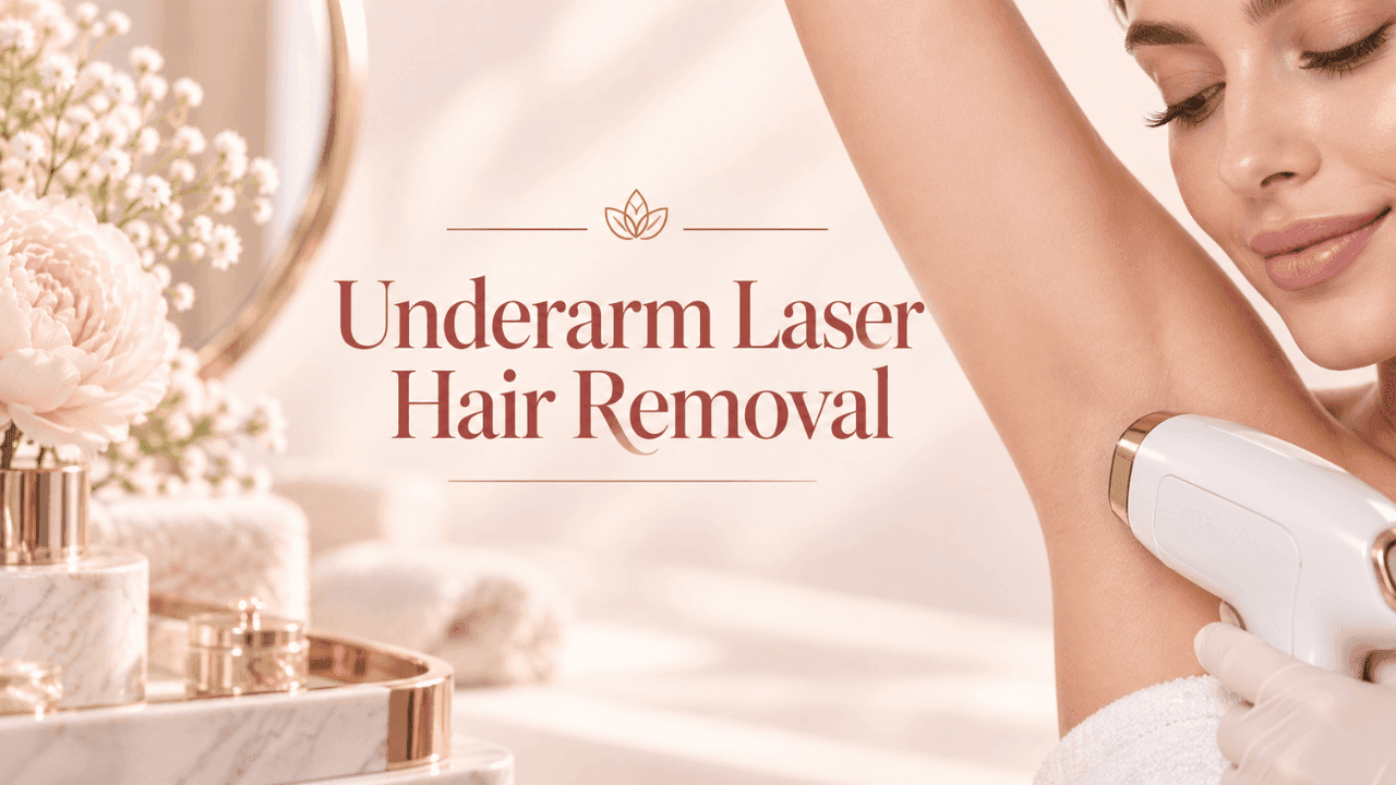 Underarm laser hair removal