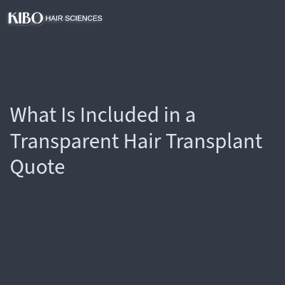 What Is Included in a Transparent Hair Transplant Quote