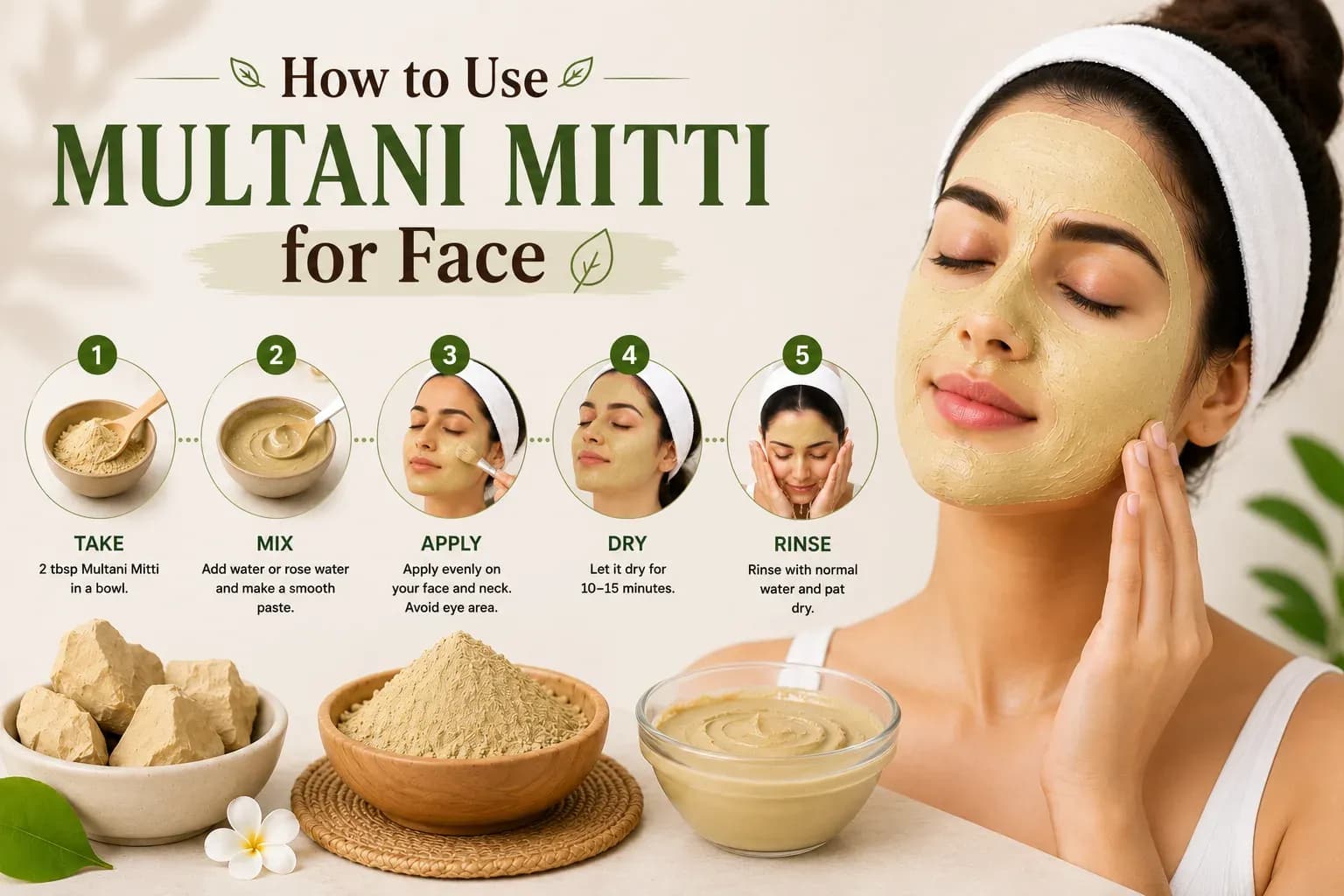 how to use multani mitti for face
