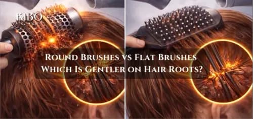 Round Brush vs Flat Brush: Which One Causes More Hair Fall?