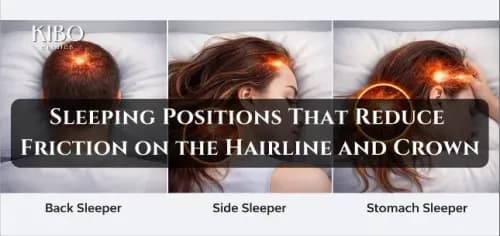 Sleeping Positions That Reduce Friction on the Hairline and Crown