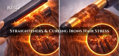 Straighteners and Curling Irons: How Heat Tools Damage Hair Structure