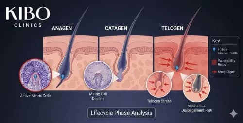 The Hair Growth Cycle and Its Role in Mechanical Shedding